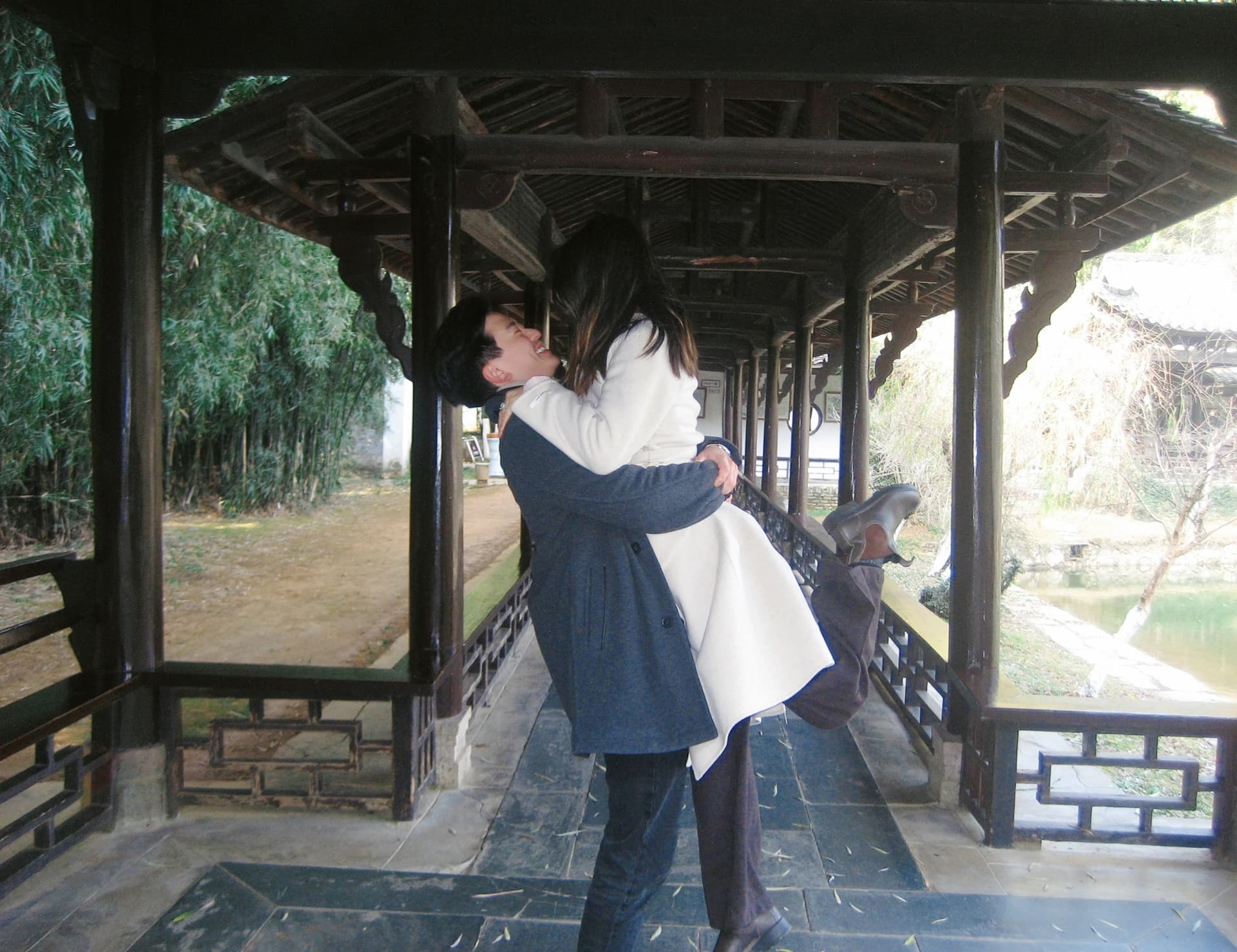 Sharing a hug